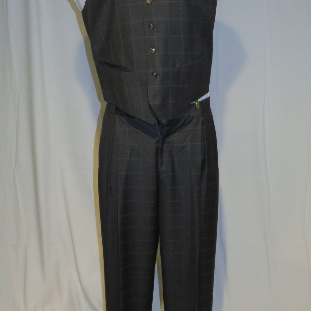 Raphael Wardrobe Design Custom Gray Windowpane Fo… - image 4